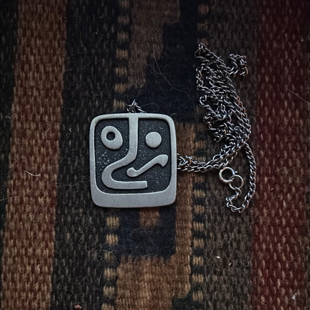 Abstract Swedish art deco Pendant Necklace